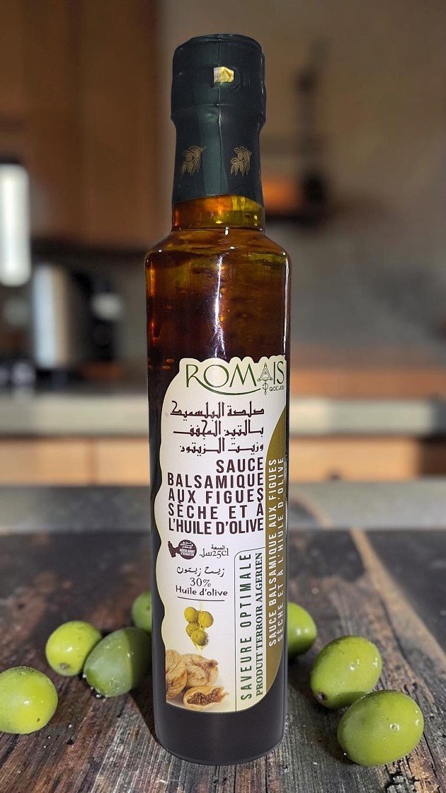 Sauce balsamique aux figue sèche et à l'huile d'olive extra vierge